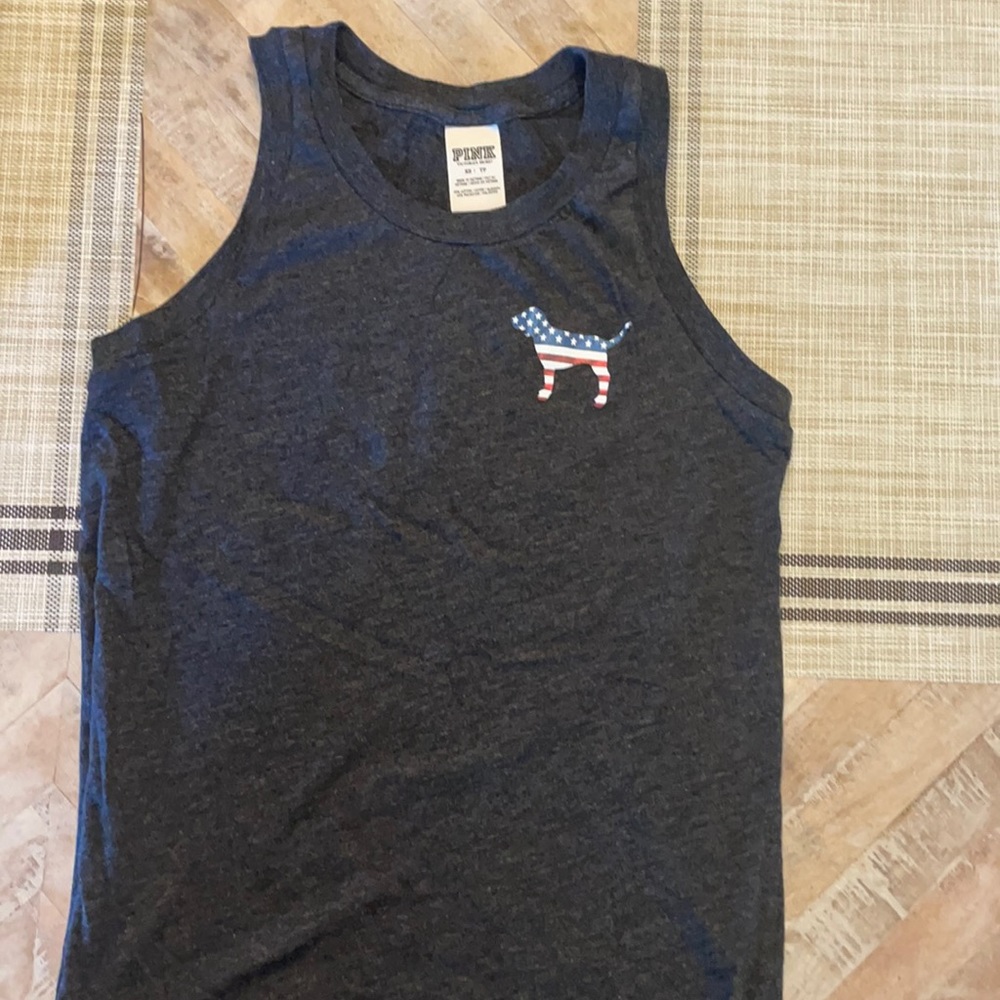 XS Pink patriotic tank